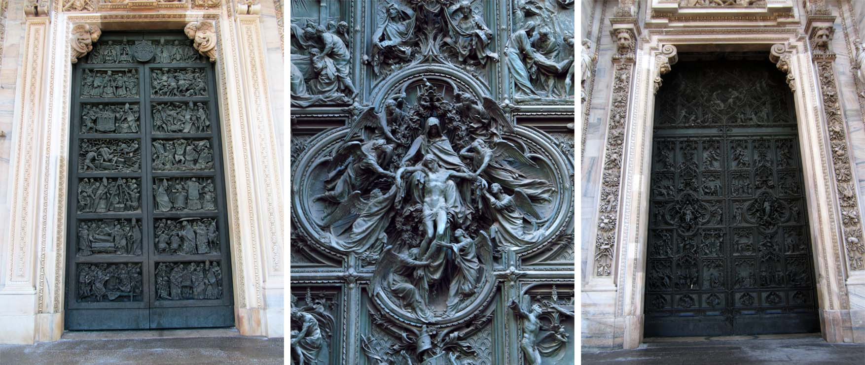 119 italija milano duomo vrata