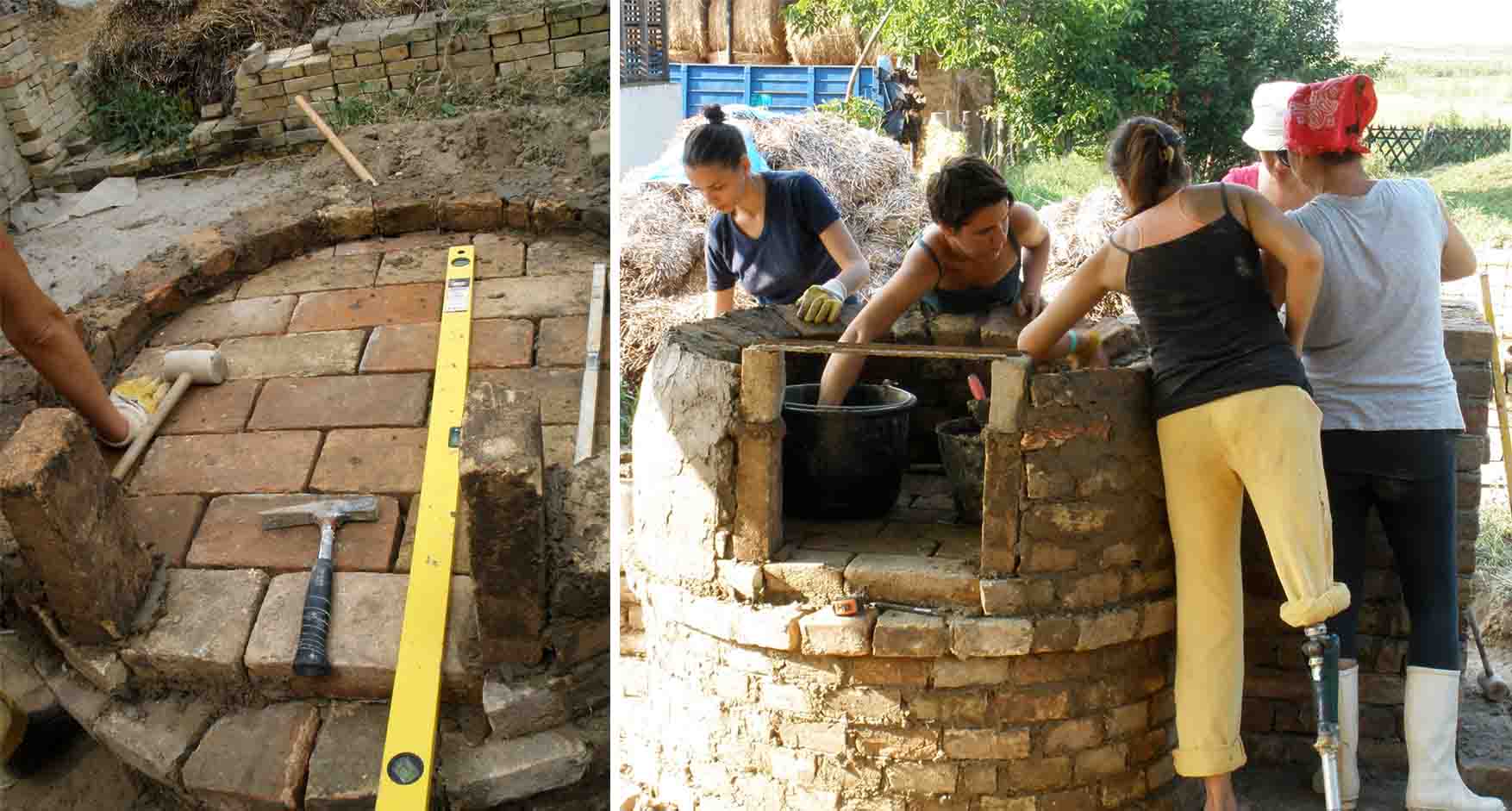 27 pećke Vass Zoltan žemska pećka radionica zidanje drugi dan