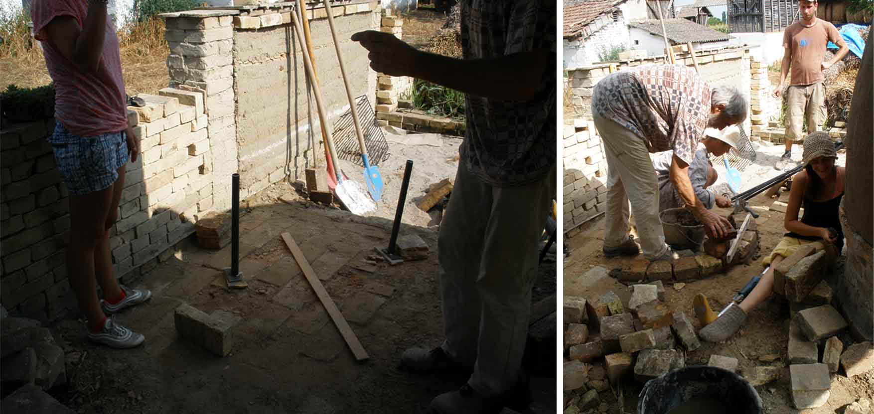 52 pećke Vass Zoltan žemska pećka radionica zidanje peti dan