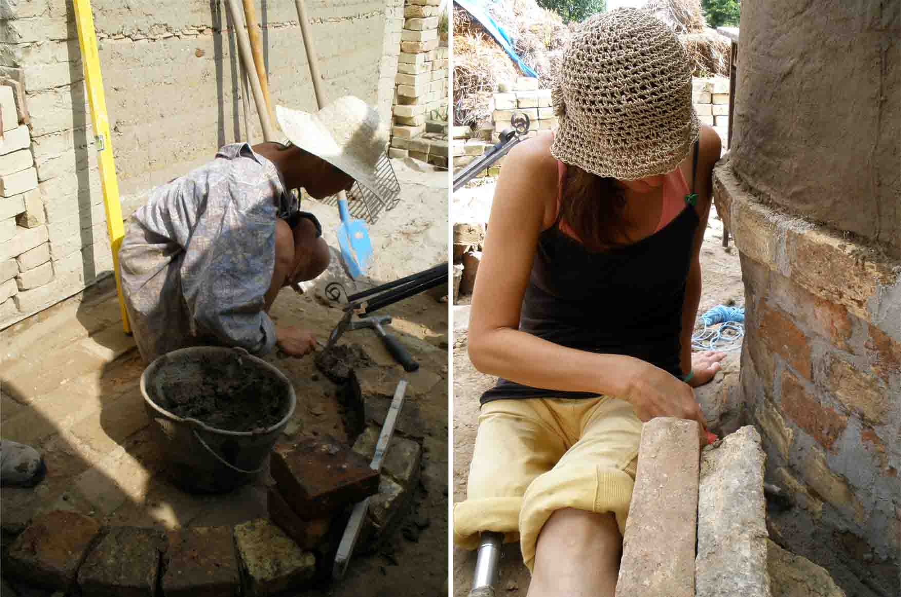 53 pećke Vass Zoltan žemska pećka radionica zidanje fugiranje peti dan