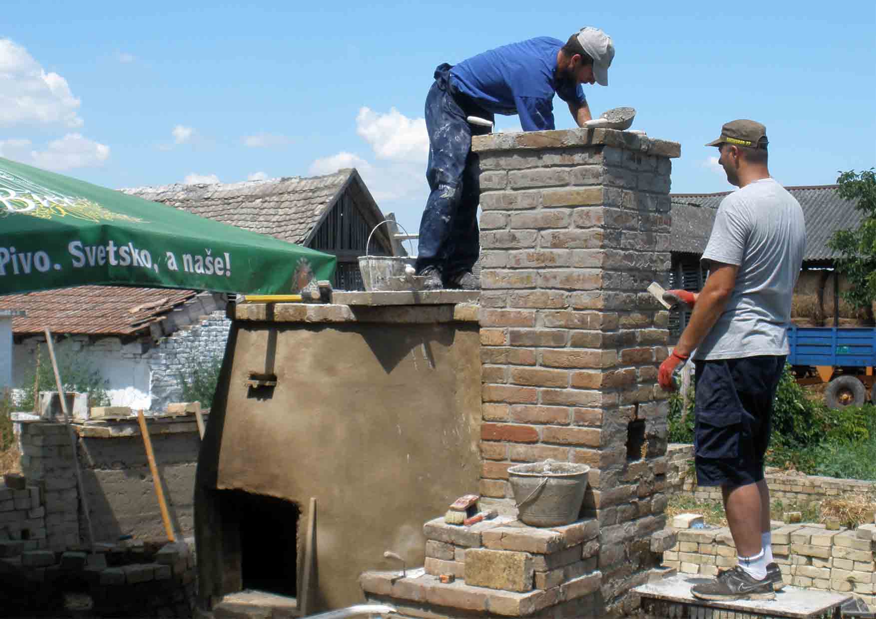 62 pećke Vass Zoltan pećka II radionica subota zidanje dimnjaka